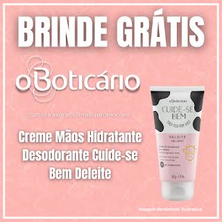 Brinde e amostra de produto